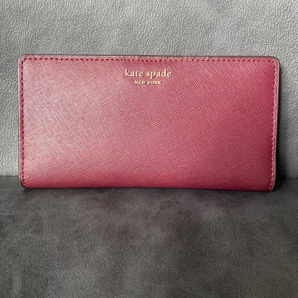 kate spade Bags Kate Spade Maroon Bifold Wallet Poshmark